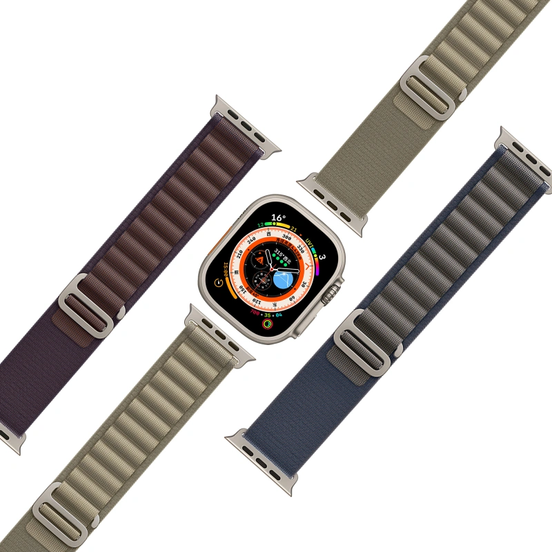 Correa WIWU Trail Loop Malla de tela para Apple Watch 42–44–45–49mm - Imagen 5