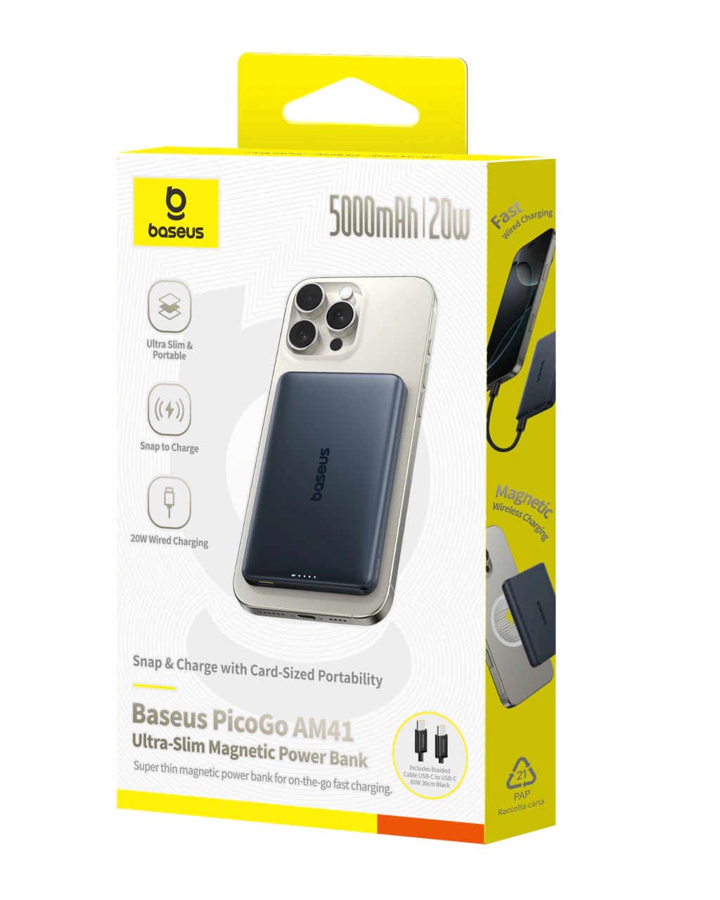 Power Bank Magsafe Ultra Fino 5.000 mAh BASEUS - Imagen 10