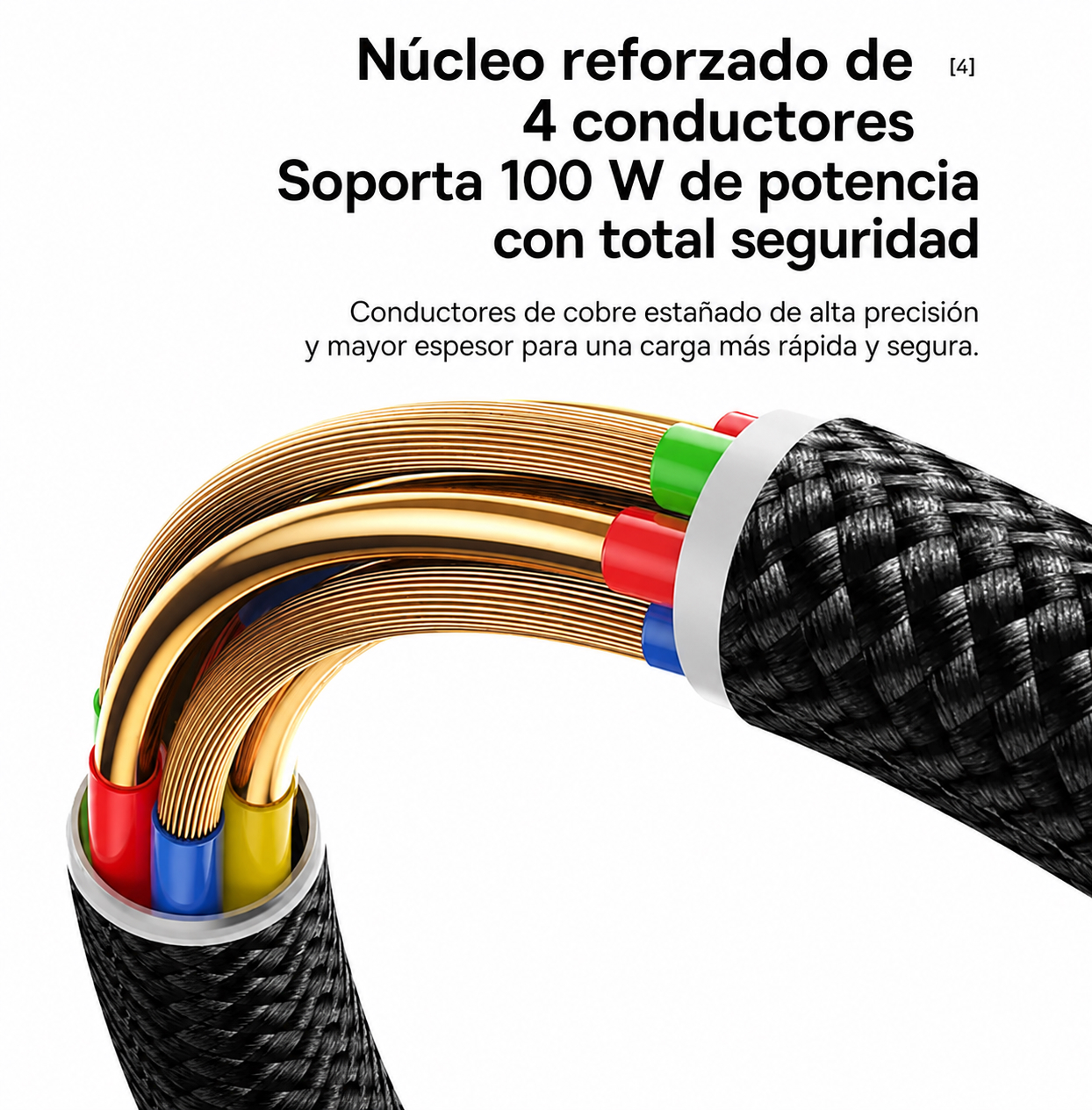 Cable Certificado BASEUS USB-C 20W 100W 480Mbps 2Metros - Imagen 5